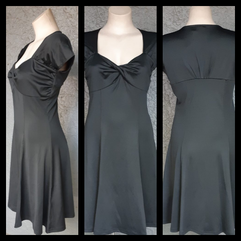 Skater dress, 60's inspired, polyester/Jersey, 'new' by 'Banned Apparel'