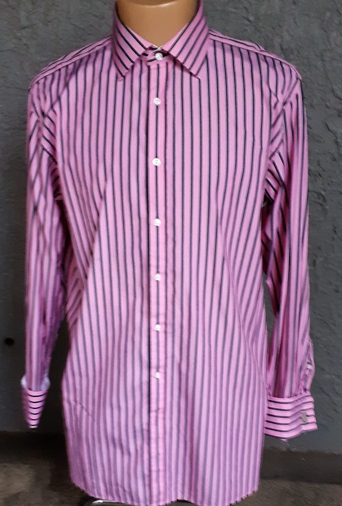 black cuff link shirt