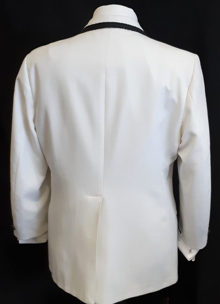 Dinner jacket, White with black trim, 1960’s, USA, Polyester/cotton ...