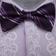 Purple pinstriped Bow tie by 'jon Vandyk', polyester