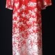 1970's Maxi dress by 'Target', red/white print size 12