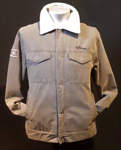 Billabong Khaki Military look bomber jacket, Cotton/acrylic, size L