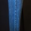 1980's High Waist Jeans, Dark Denim, cotton, straight leg, by 'Y Jeans', size 8-10 - Image 2