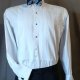 White Dinner Shirt, 1960's, USA by 'Welmar', cotton size M-XL