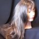 Long layered wig with fringe, brown with highlights by 'Glitz Girls'