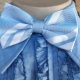 Bow tie, pale blue striped, USA, polyester by 'Jon Vandyk' hand made
