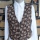 1960's Paisely Waistcoat, polyester/ cotton, Size L