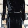 1960's Cocktail Frock, Black, Velvet, long sleeves, handmade, size 12 - Image 6
