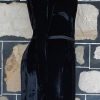 1960's Cocktail Frock, Black, Velvet, long sleeves, handmade, size 12 - Image 5