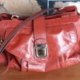 'Tilkah', Rusty Red Slouch handbag, leather, 24cm x 36cm x 15cm