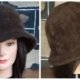 1970's Cloche/bell shaped Hat, Mohair, Chocolate Brown, 56cm