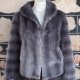 Faux Fur 1970's Jacket, grey, polyester, by 'Otex', size 12