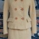 Suit, Jacket & pencil skirt, 1960's, wool, pale toffee colour, by 'Kartex of Melbourne' size 10