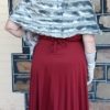 Vintage Faux Fur Wrap, grey, polyester - Image 2