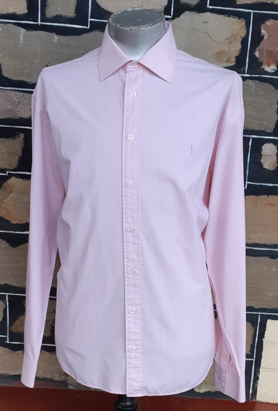 'Yves Saint Laurent' casual shirt, pink, ploy/cotton, size 3XL