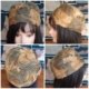 1960's, Pill Box hat, feathers/ mesh, copper tones, 55cm circumference