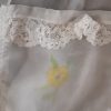 Vintage Apron,1950's, nylon, white with floral detail, handmade. - Image 3