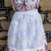 Vintage Apron,1950's, nylon, white with floral detail, handmade. - Image 6