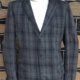 Checked Jacket, grey/black, polyester, 1980's, by 'Bernard Murray', USA, size XL