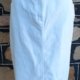 White Denim Pencil Skirt, Cotton, by 'W.Lane' size 12