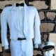 Waiters Jacket & Hat for Cruise ship, white, cotton, by 'Ray Uniforms', size M