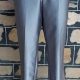 Shinny Silver Straight leg Pants, Polyester, by 'Allegre', size 32"