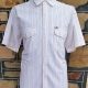 Casual Cotton Short Sleeve shirt, white/pink, by 'Shirt League' size L-XL
