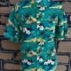 Hawaiian Shirt, Green Island Print, polyester, by 'Lowes' size 2XL