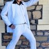 1970's Inspired 4piece Suit, White, polyester, by 'Queensland Costume Supplies' size L-XL - Image 3