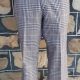Checked Golf Pants, 1970's, grey/red tones, polyester, USA, size 36"