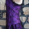 Can Can Dancer Costume, Mini lacy dress, Purple, Polyester, size 8 - Image 2