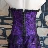 Can Can Dancer Costume, Mini lacy dress, Purple, Polyester, size 8 - Image 3