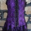 Can Can Dancer Costume, Mini lacy dress, Purple, Polyester, size 8 - Image 7