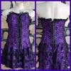 Can Can Dancer Costume, Mini lacy dress, Purple, Polyester, size 8