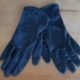 1960's Vintage Gloves, black, nylon, size 7.5