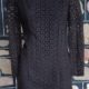 1960's Mod Dress, Black,cotton, By 'Sporl & Martin KG', Europe, size 6