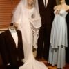 1970's, Wedding Dress and Veil, Chiffon, Bell Sleeves, Handmade, White, size 10 - Image 19