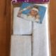 Sweatband and wrist bands, white, cotton/elastic, by 'Carnival Products'