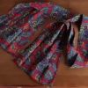 Scarf/headband/sash, Red Paisley, polyester, 1970's. - Image 5