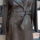 1970's Leather Coat, Dark Brown, by 'Cox Foys', size 18