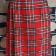1960's Kilt, Red, Wool, by 'Elite' of Melbourne, size 10-12