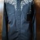 'Wrangler', western shirt, black with embroidery, Cotton, size 4XL