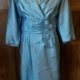 1950's, Cocktail Frock, Raw Silk, French Blue, by 'Maxine' size 14