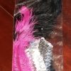Flapper Dress & Feather Headband, Hot Pink/Black, polyester, Size 12 - Image 11