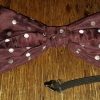 Vintage Bow Tie, Maroon & White polka-dot, USA, polyester - Image 3