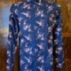 Casual Shirt, Navy floral print, cotton/poly, by 'Taracash' size 2XL