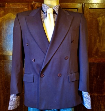 1980's Blazer, Eggplant, Polyester, by 'Corman' Made in England, size L
