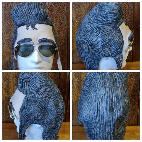 Elvis Mask with 70's Aviator Sunglasses, Rubber mask by 'Carnival Products' one size