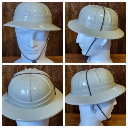 Pith Helmet, Khaki Plastic, by 'Sweidas', one size