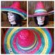 Sombrero, Rainbow, Straw, one size by 'Swedias'